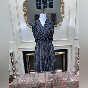 Plenty by Tracy Reese‎ Black & Gray Striped Bubble Hem Dress – Size M